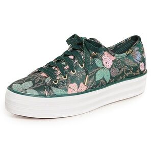 Limited Edition Keds x Rifle Paper Co. Triple Kick Colette Jacquard NWT
